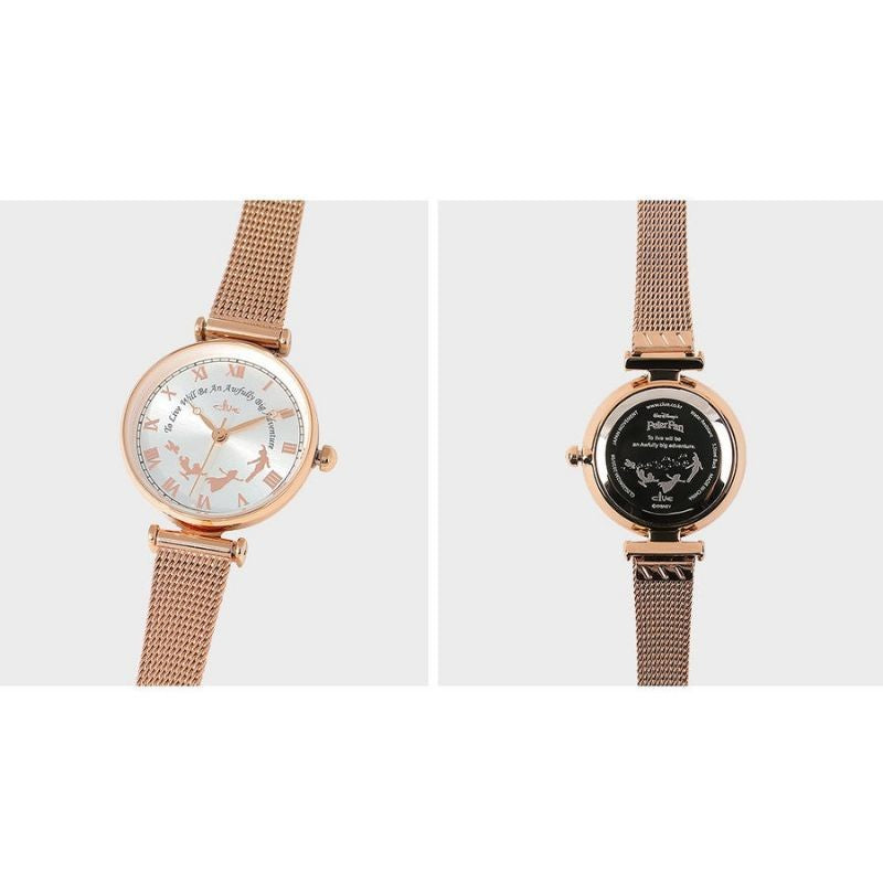 🔥พร้อมส่ง🌟ลิขสิทธิ์แท้🌟นาฬิกาปีเตอร์แพน CLUE x Disney Peter Pan Neverland - Rose Gold