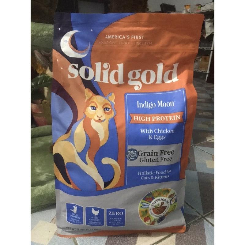 พร้อมส่ง solid gold อาหารแมว สูตร Indigo moon 5.44 kg.