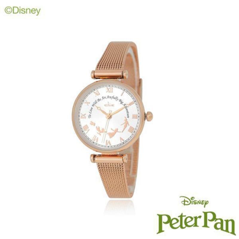 🔥พร้อมส่ง🌟ลิขสิทธิ์แท้🌟นาฬิกาปีเตอร์แพน CLUE x Disney Peter Pan Neverland - Rose Gold