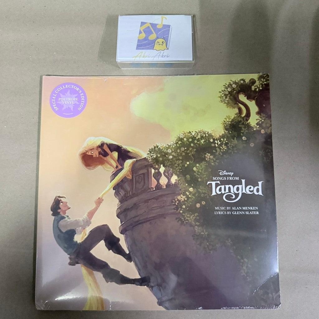 พร้อมส่ง🔥(มีตำหนิ) แผ่นเสียง Vinyl LP Songs from Tangled Collector's Edition Zoetrope Vinyl แผ่นไวนิล