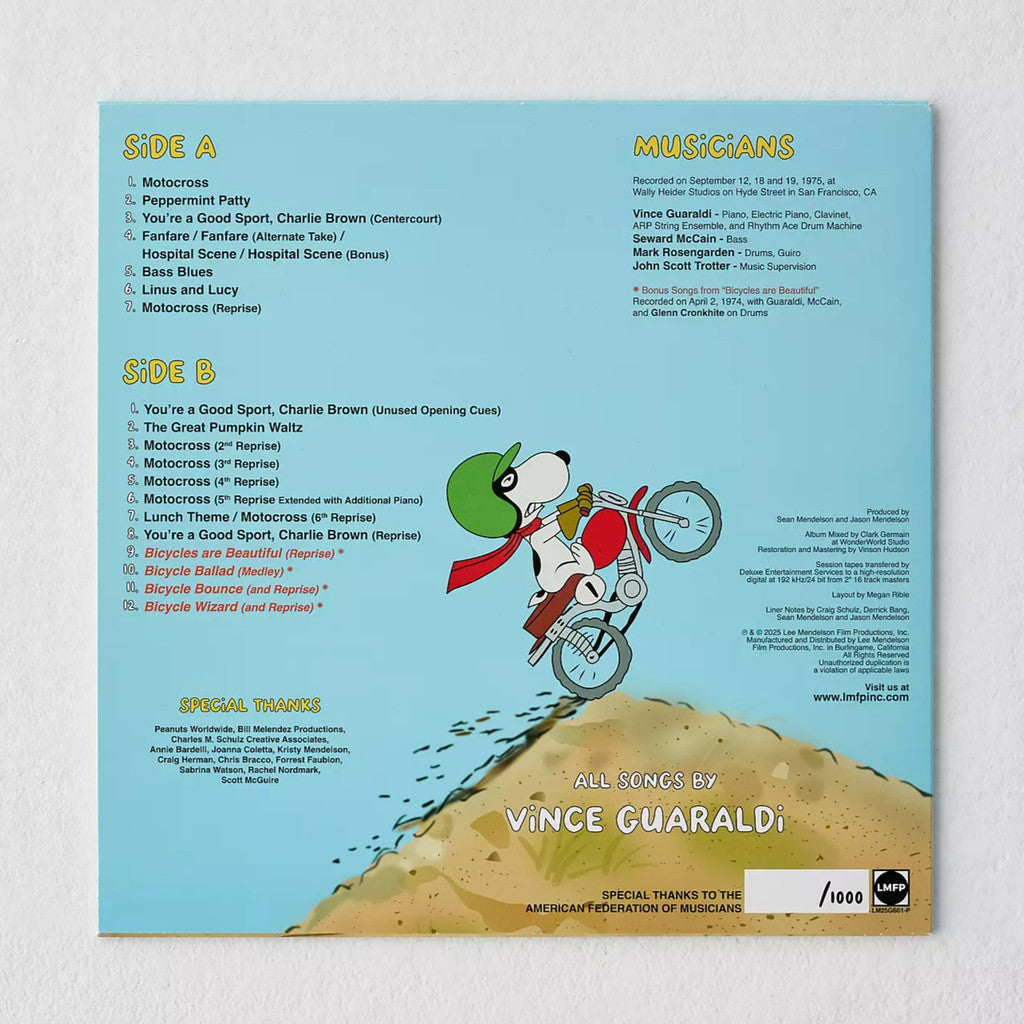 พร้อมส่ง🔥 แผ่นเสียง vinyl Vince Guaraldi - You're A Good Sport, Charlie Brown Numbered Vinyl ไวนิล LP