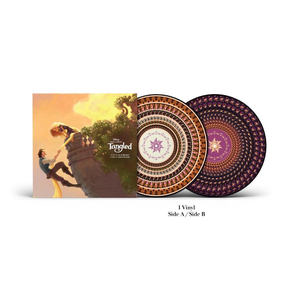 พร้อมส่ง🔥(มีตำหนิ) แผ่นเสียง Vinyl LP Songs from Tangled Collector's Edition Zoetrope Vinyl แผ่นไวนิล