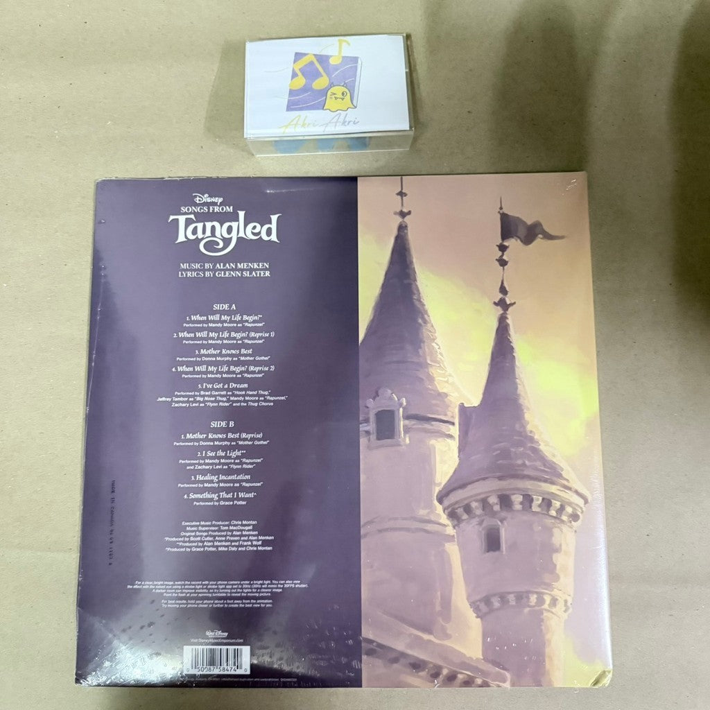 พร้อมส่ง🔥(มีตำหนิ) แผ่นเสียง Vinyl LP Songs from Tangled Collector's Edition Zoetrope Vinyl แผ่นไวนิล