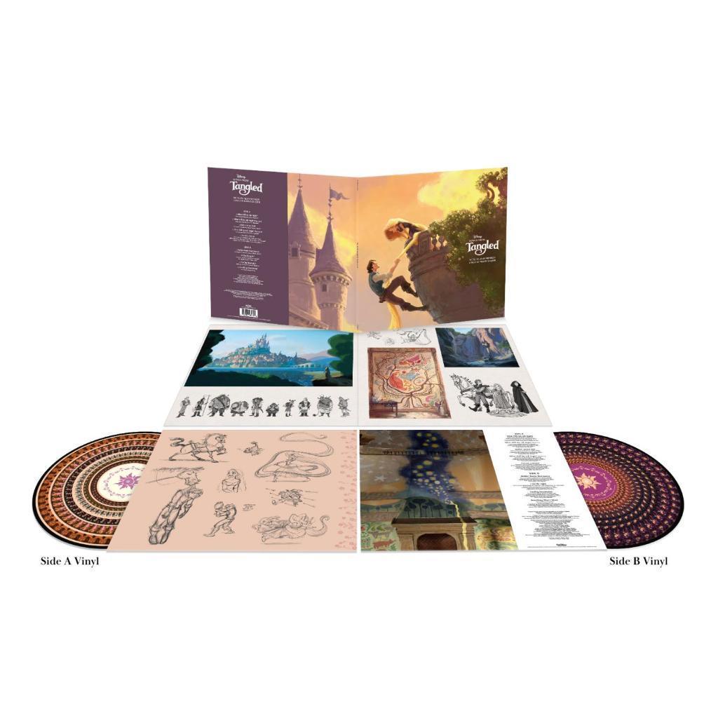 พร้อมส่ง🔥(มีตำหนิ) แผ่นเสียง Vinyl LP Songs from Tangled Collector's Edition Zoetrope Vinyl แผ่นไวนิล