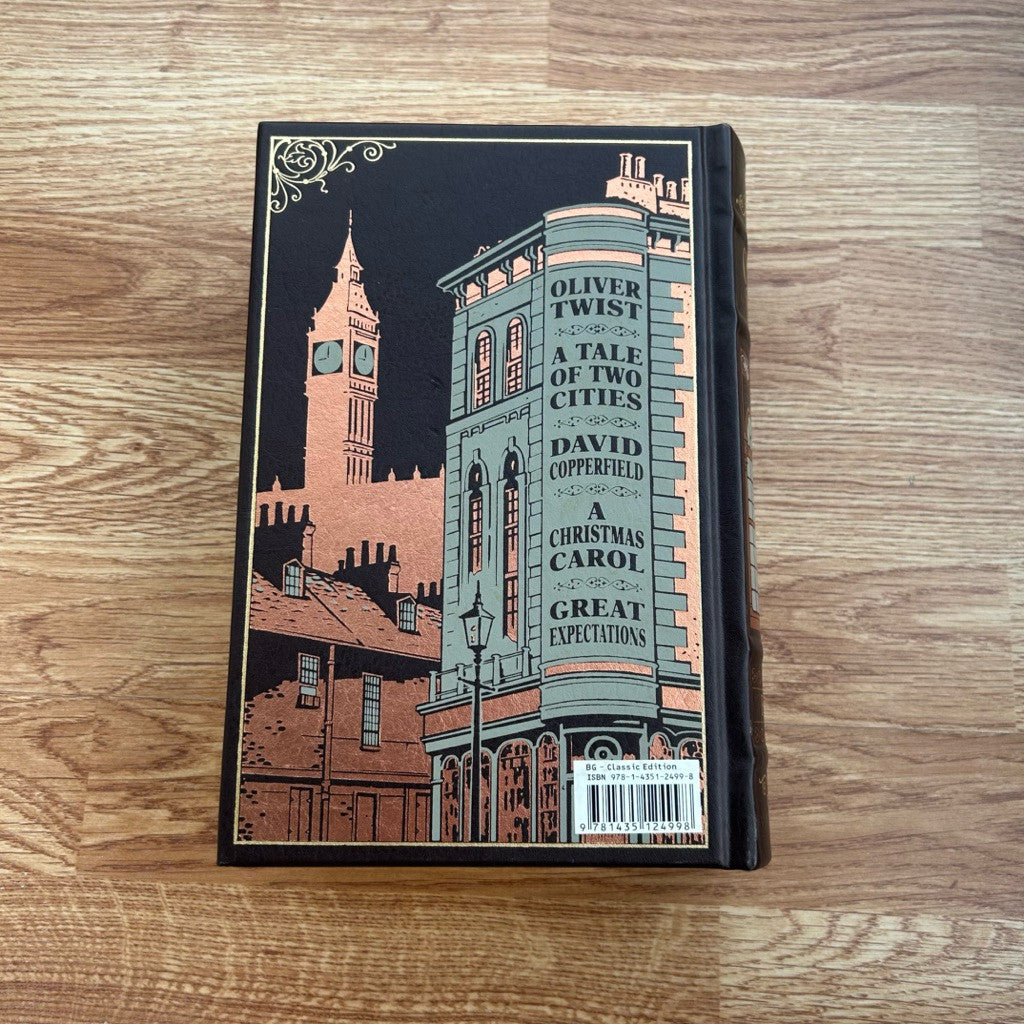Gilded-Edge Hardcover Charles Dickens Five Novels หนังสือรวมผลงานชาลส์ ดิกคินส์ 5 เรื่อง ปกแข็ง ขอบทอง