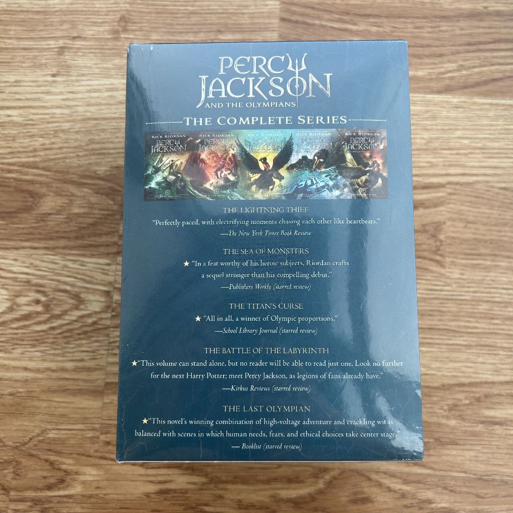Percy Jackson and the Olympians 5 Book Paperback Box Set By Rick Riordan ชุดหนังสือภาษาอังกฤษ เพอร์ซีย์ แจ็กสัน