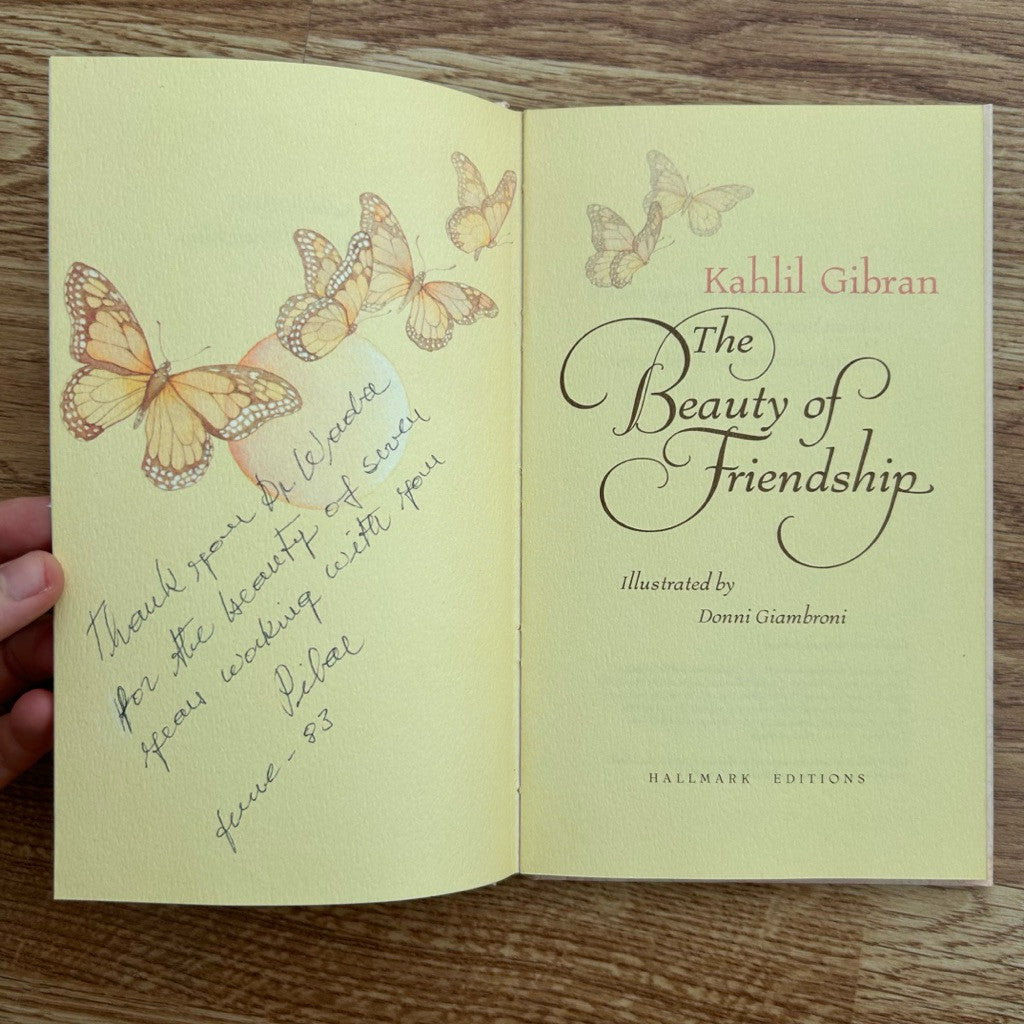 Hardcover The Beauty of Friendship by Kahlil Gibran หนังสือ คาลิล ยิบราน ปกแข็ง