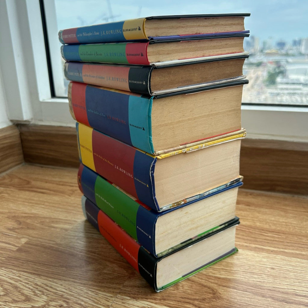 Early Printings Bloomsbury UK Hardcover Harry Potter Complete Book Set 1-7 J.K Rowling ชุดหนังสือแฮร์รี่ พอตเตอร์ ปกแข็ง