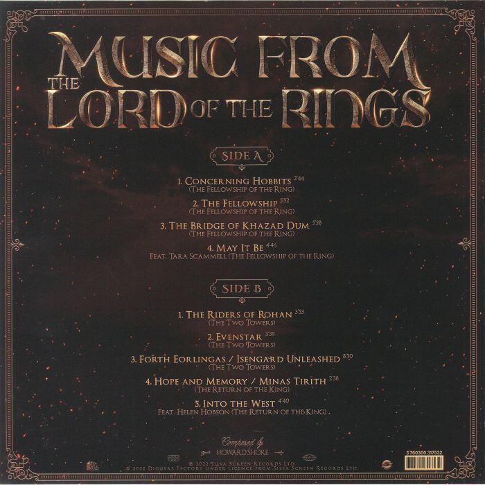 พร้อมส่ง🔥 แผ่นเสียง Vinyl LP Music From The Lord Of The Rings (Soundtrack) แผ่นไวนิล