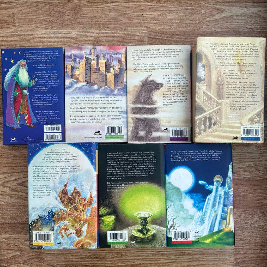 ชุดหนังสือแฮร์รี่ พอตเตอร์ ปกแข็ง Bloomsbury Hardcover Harry Potter Complete Book Set 1-7 J.K Rowling Bloomsbury