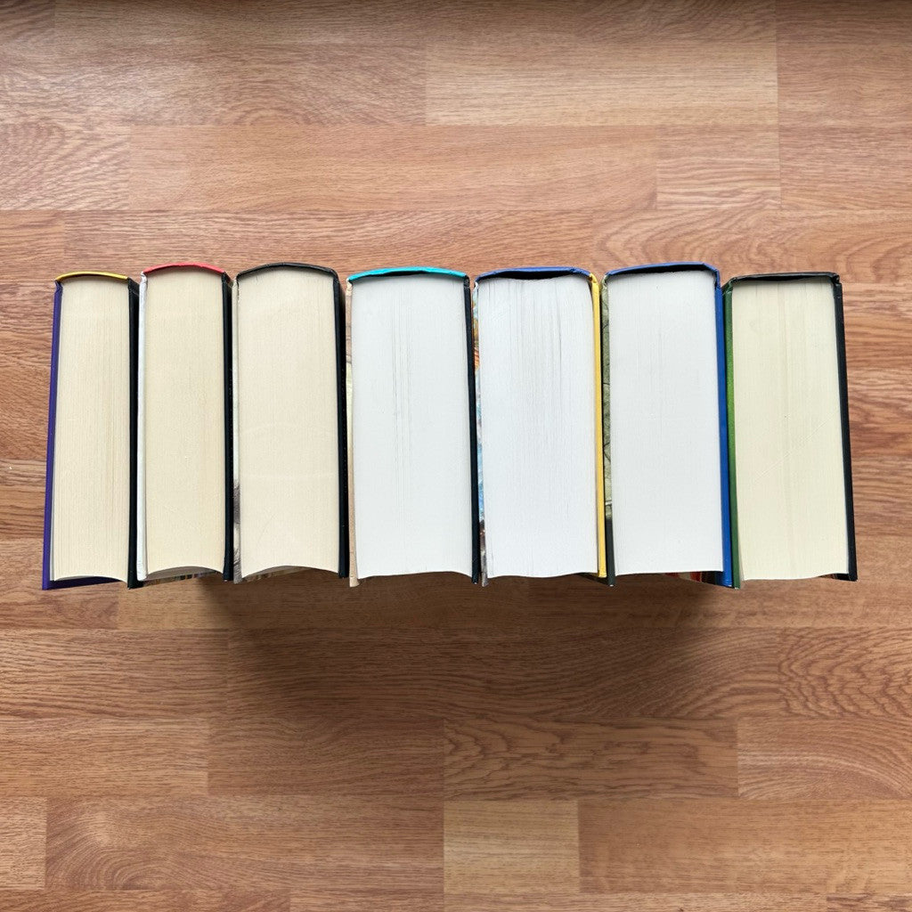 [1st Printings Bloomsbury UK] Harry Potter Complete Large Print Edition Hardcover First Edition First Printing Set