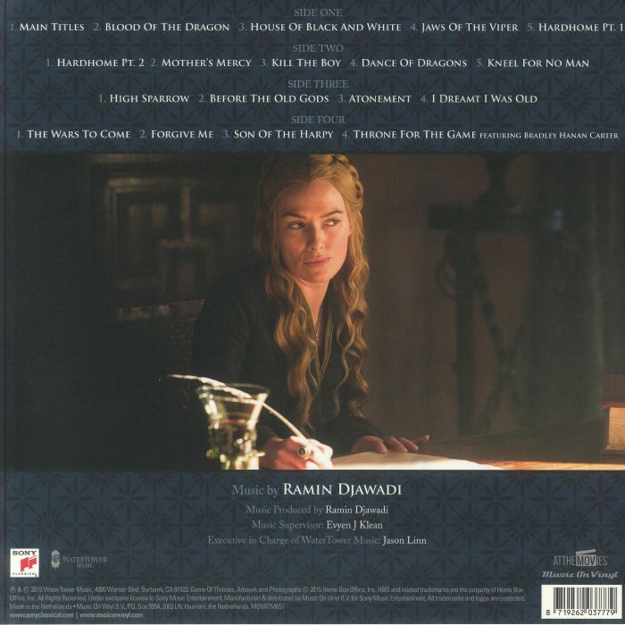 พร้อมส่ง🔥แผ่นเสียง Vinyl LP Game Of Thrones Season 5 (Soundtrack) Limited Edition 210/750 Ramin DJAWADI แผ่นไวนิล