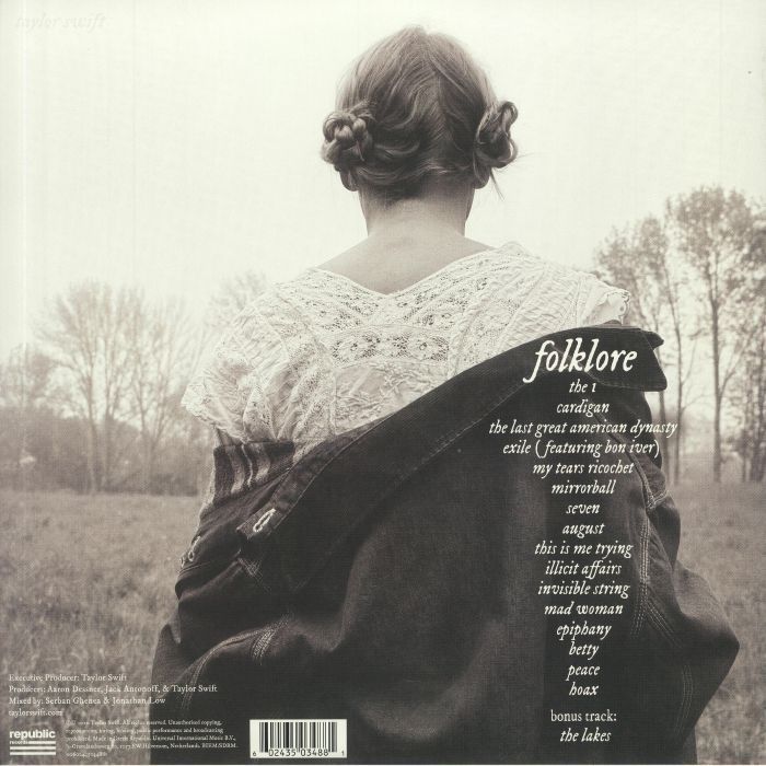 พร้อมส่ง🔥 แผ่นเสียง Vinyl LP Taylor SWIFT : Folklore gatefold coloured vinyl 2xLP แผ่นไวนิล