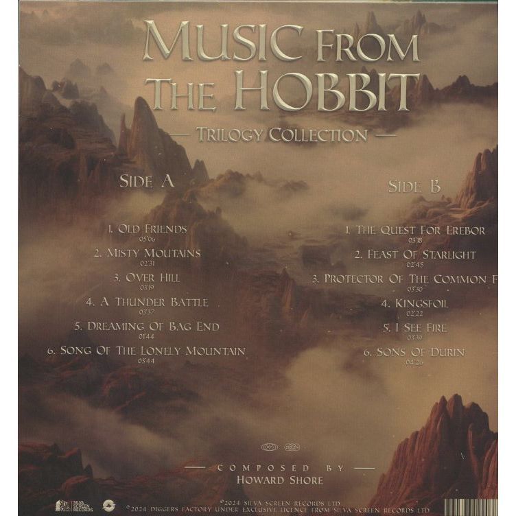 พร้อมส่ง🔥 แผ่นเสียง Vinyl LP Howard SHORE : Music From The Hobbit: Trilogy Collection แผ่นไวนิล