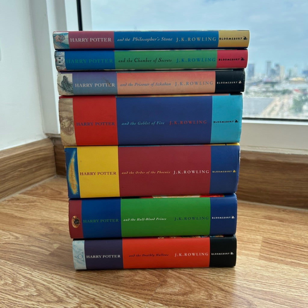 Early Printings Bloomsbury UK Hardcover Harry Potter Complete Book Set 1-7 J.K Rowling ชุดหนังสือแฮร์รี่ พอตเตอร์ ปกแข็ง