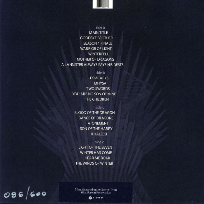 พร้อมส่ง🔥 แผ่นเสียง Vinyl LP Music Of Game Of Thrones (Soundtrack) แผ่นไวนิล