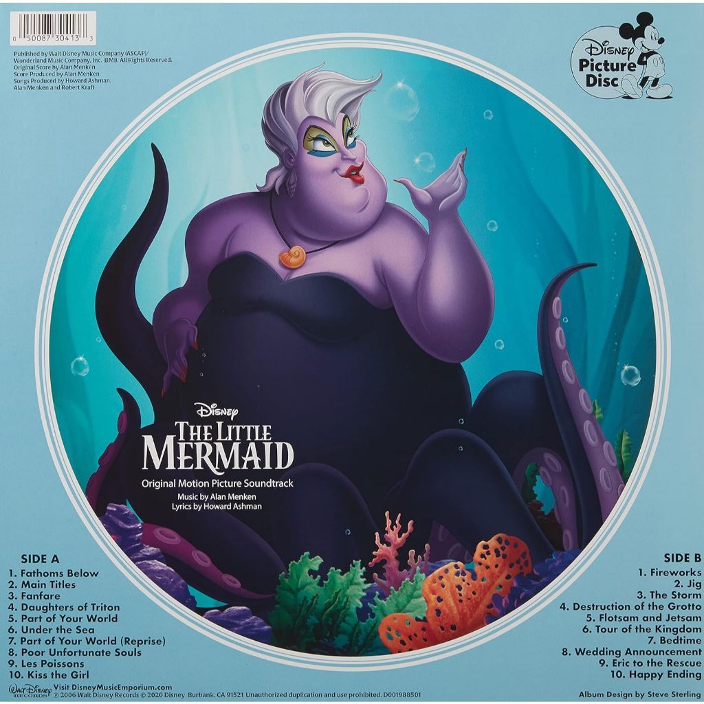 พร้อมส่ง🔥แผ่นเสียง Vinyl LP Little Mermaid Picture Vinyl แผ่นไวนิล