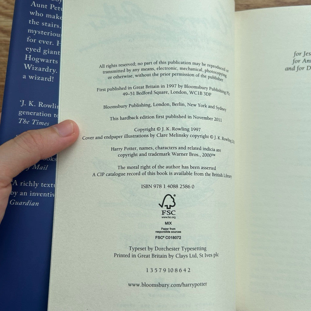 [1st Print UK] Harry Potter Complete Collection - Hardcover Signature Edition Box Set by Bloomsbury UK