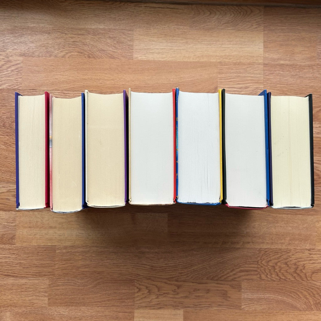 [1st Printings Bloomsbury UK] Harry Potter Complete Large Print Edition Hardcover First Edition First Printing Set