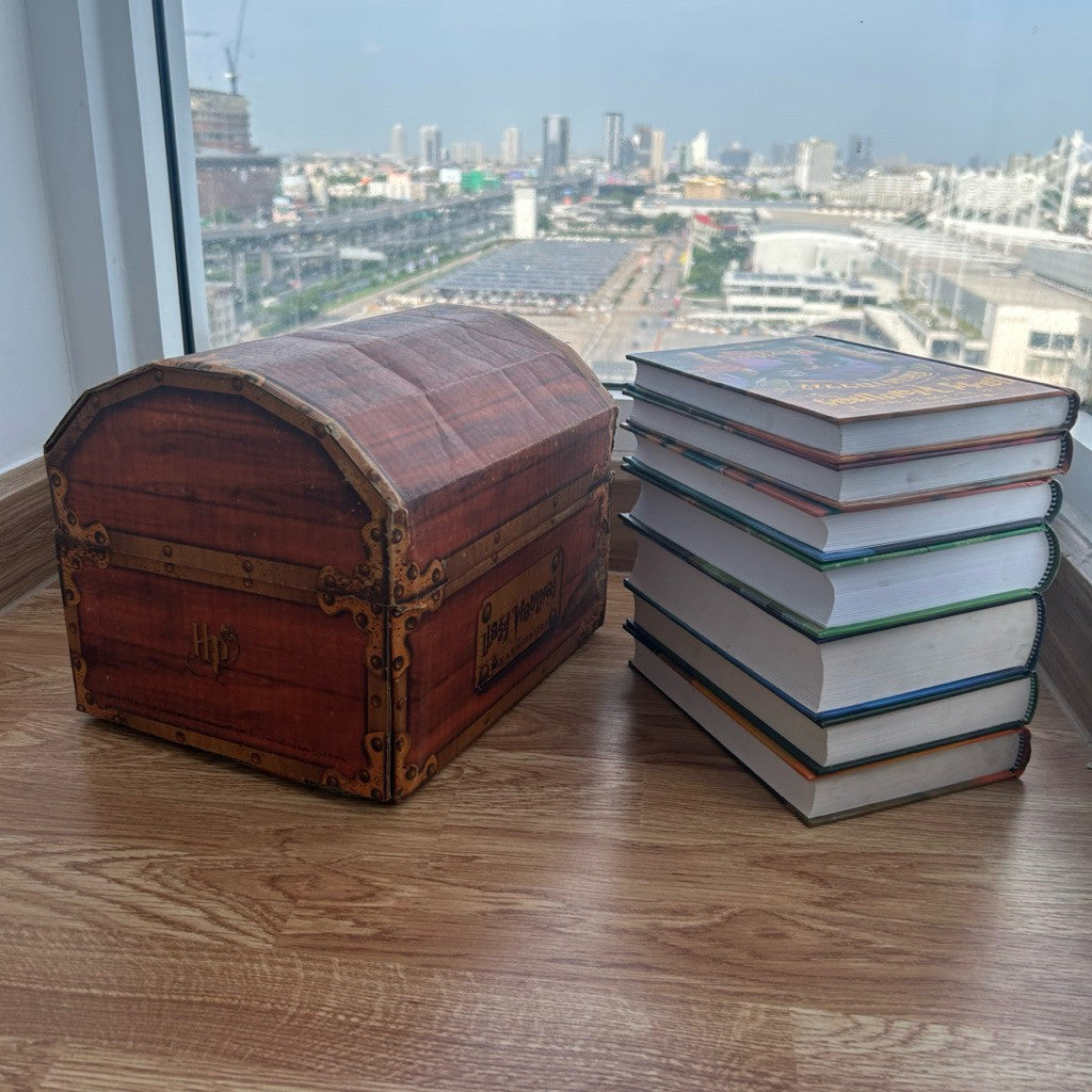 ชุดหีบหนังสือแฮร์รี่ พอตเตอร์ ศิลาอาถรรพ์,ห้องแห่งความลับ,นักโทษแห่งอัซคาบัน ,ถ้วยอัคนี,เครื่องรางยมทูต Harry Potter