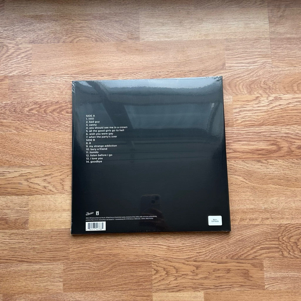 แผ่นเสียง Vinyl LP Billie EILISH When We All Fall Asleep Where Do We Go? แผ่นไวนิล