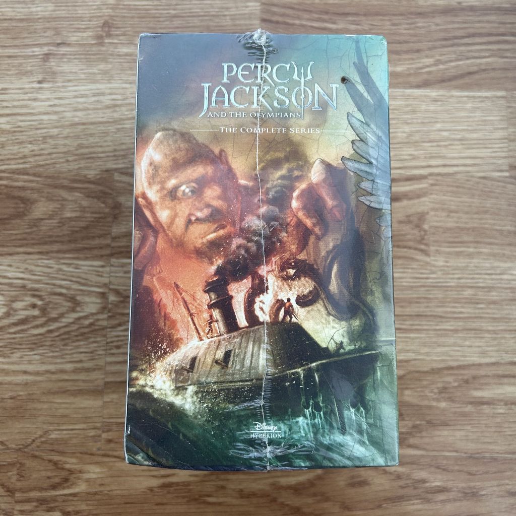 Percy Jackson and the Olympians 5 Book Paperback Box Set By Rick Riordan ชุดหนังสือภาษาอังกฤษ เพอร์ซีย์ แจ็กสัน
