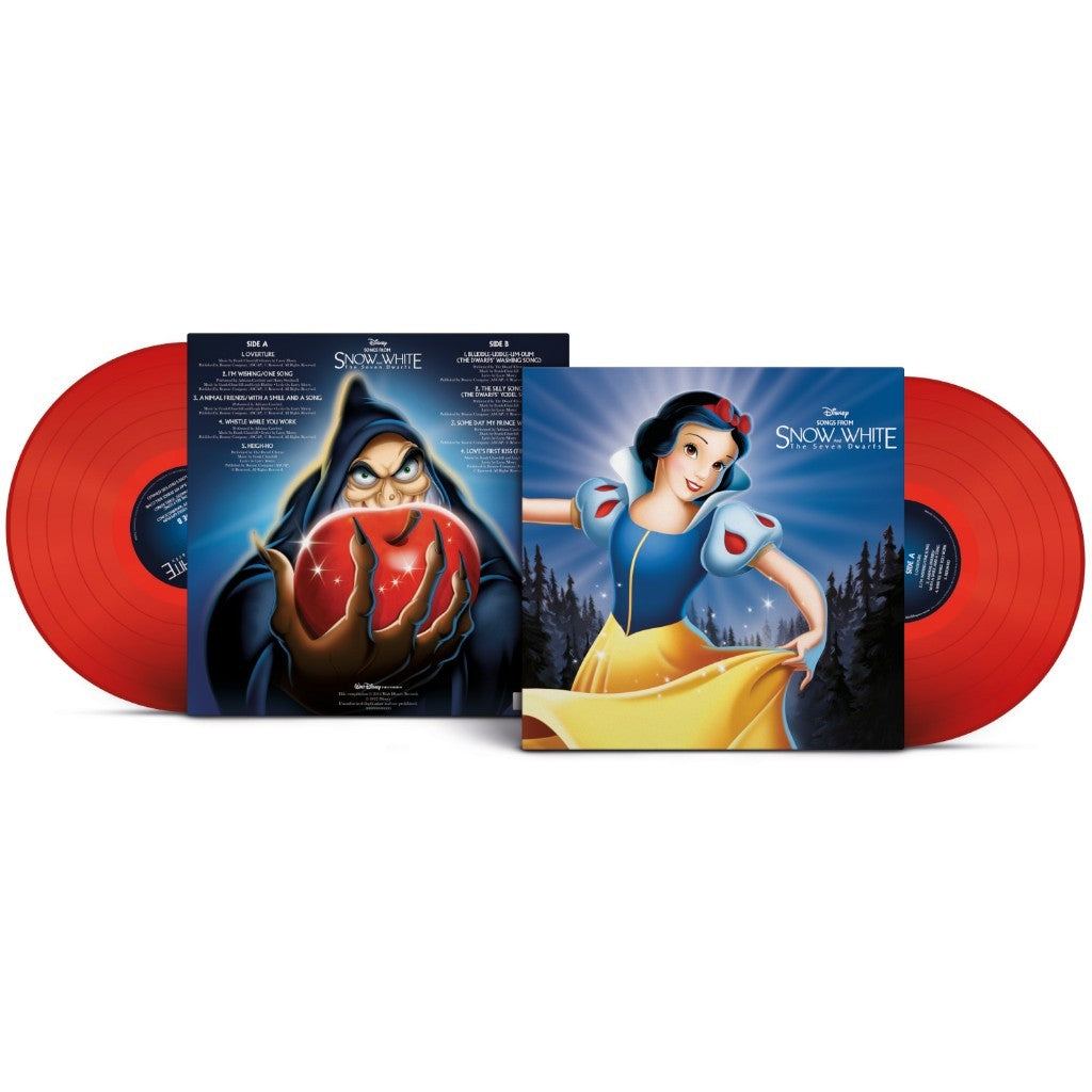พร้อมส่ง🔥แผ่นเสียง Vinyl LP Songs from Snow White and the Seven Dwarfs on red coloured vinyl แผ่นไวนิล