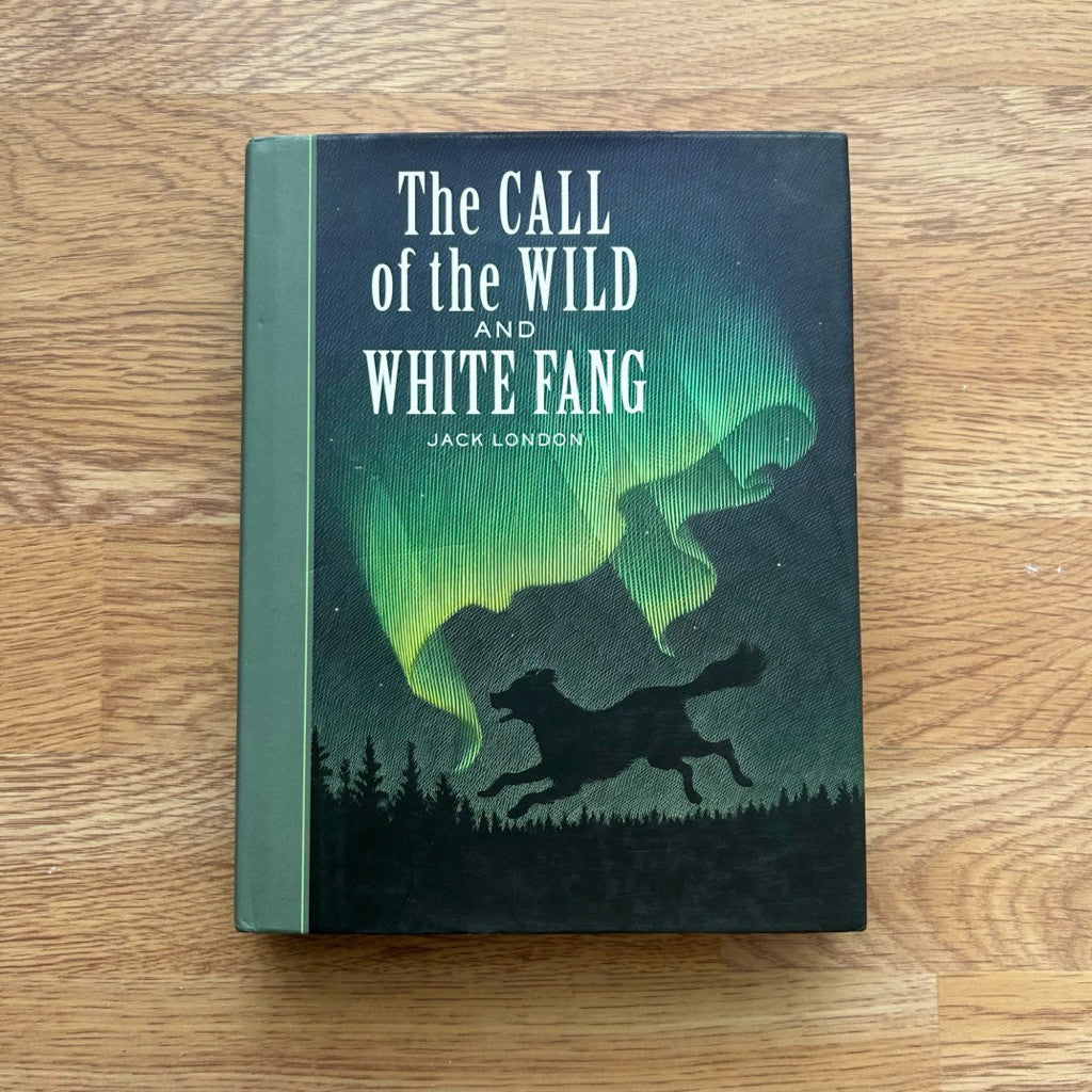 Hardcover The Call of the Wild and White Fang by Jack London หนังสือ ภาษาอังกฤษ ปกแข็ง