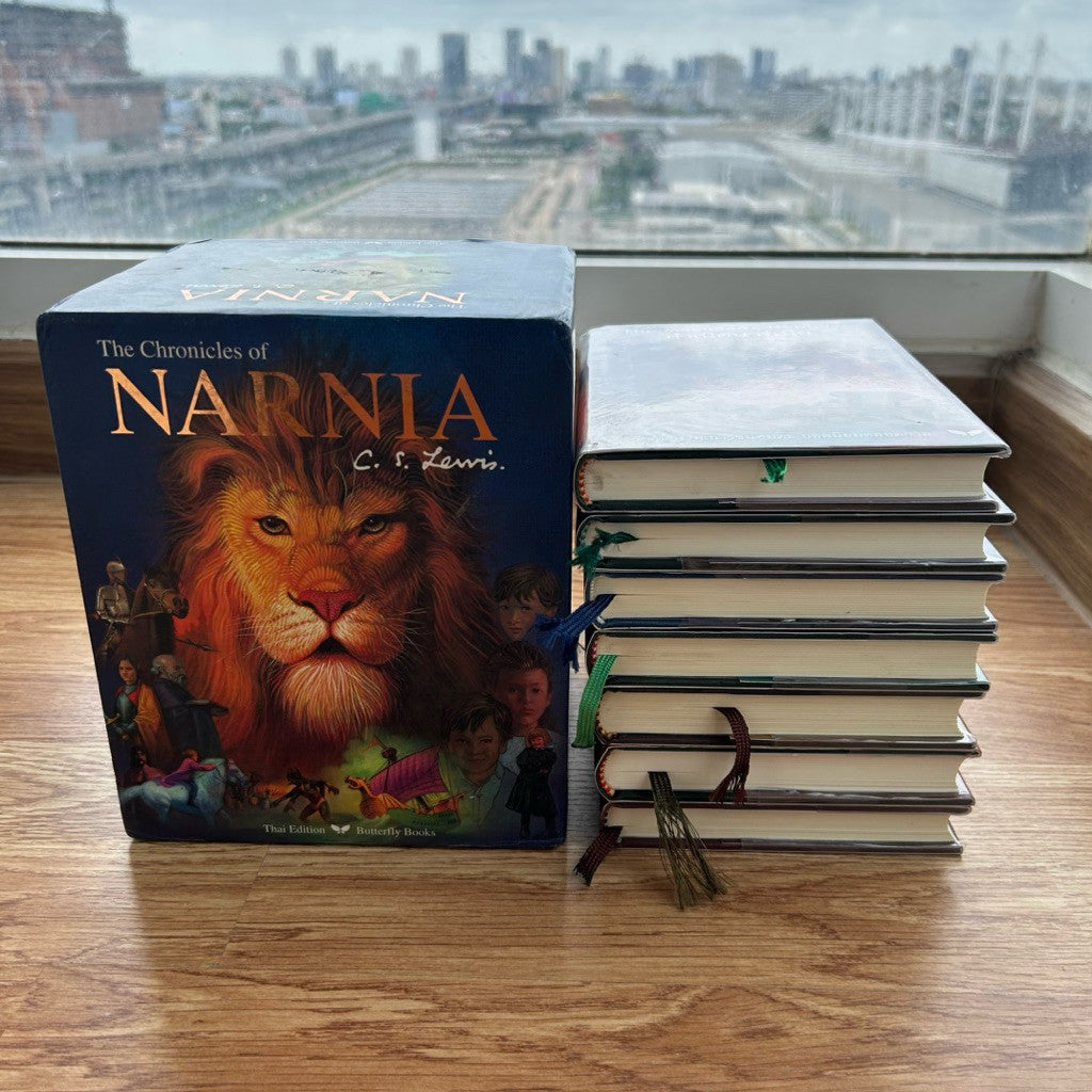 ชุด Box Set หนังสือนาร์เนีย ปกแข็ง มือสอง Narnia กำเนิดนาร์เนีย,อาชากับเด็กชาย,ผจญภัยโพ้นทะเล,อวสานการยุทธ์