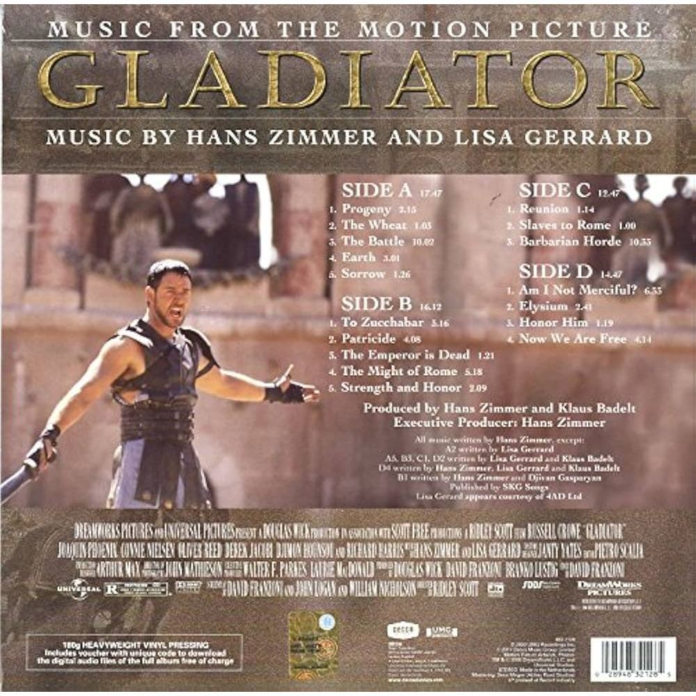 พร้อมส่ง🔥 แผ่นเสียง Vinyl LP Hans Zimmer Gladiator Soundtrack แผ่นไวนิล [ใหม่และซีล SS]