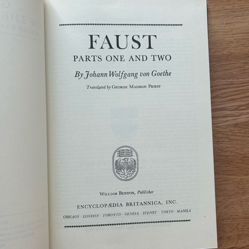 Hardcover Homer / Plotinus / Newton & Huygens / Adam Smith / Goethe หนังสือ ภาษาอังกฤษ ปกแข็ง