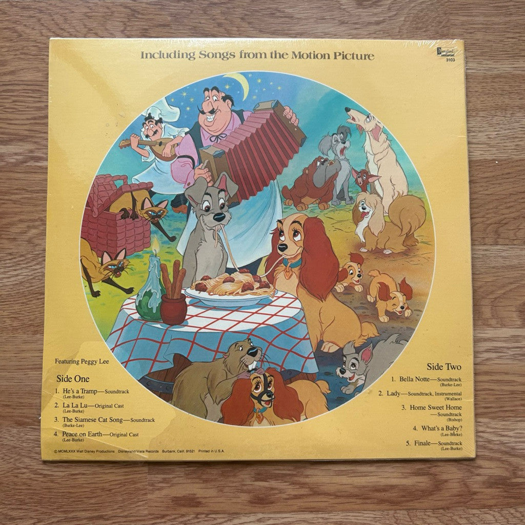พร้อมส่ง🔥 แผ่นเสียง Vinyl LP  Peggy Lee – Walt Disney's Lady And The Tramp แผ่นไวนิล [ใหม่และซีล SS]