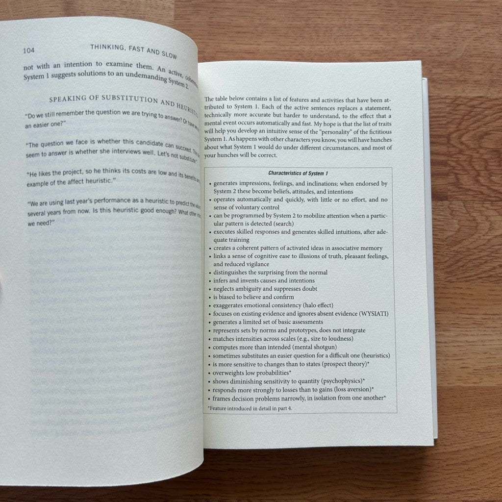 Hardcover Thinking, Fast and Slow by Daniel Kahneman หนังสือ ปกแข็ง