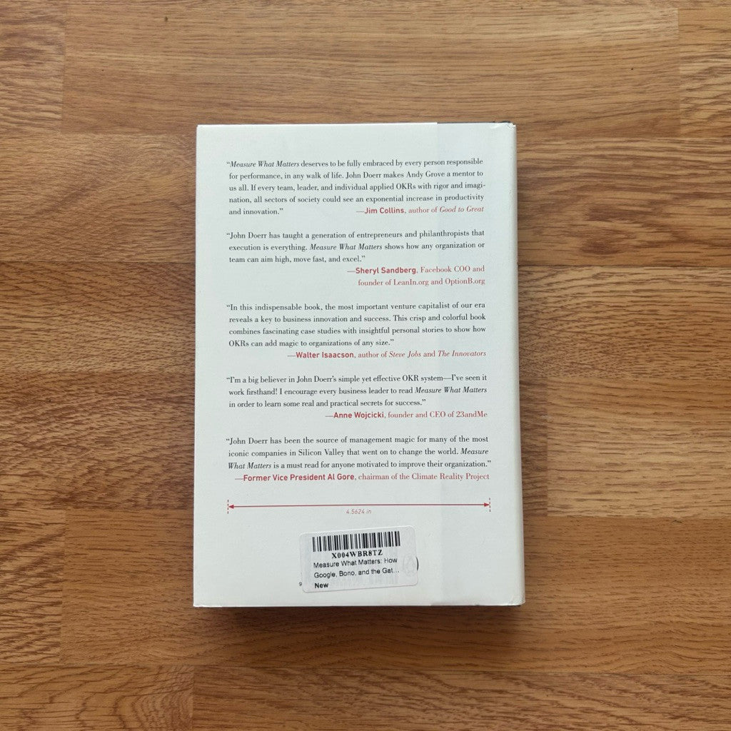 Hardcover Measure What Matters by John Doerr หนังสือ ปกแข็ง