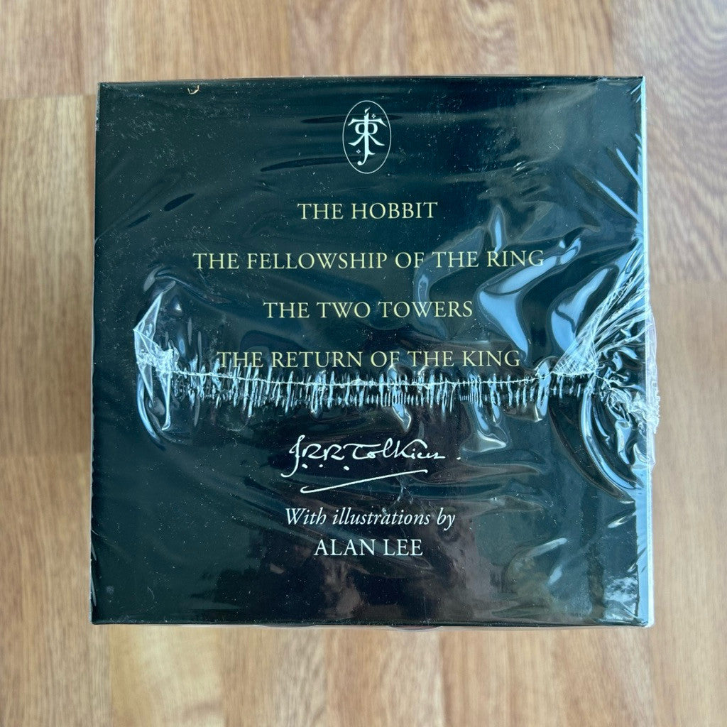 Hardcover J. R. R. Tolkien - The Hobbit & The Lord of the Rings Illustrated by Alan Lee Box Set หนังสือ ปกแข็ง
