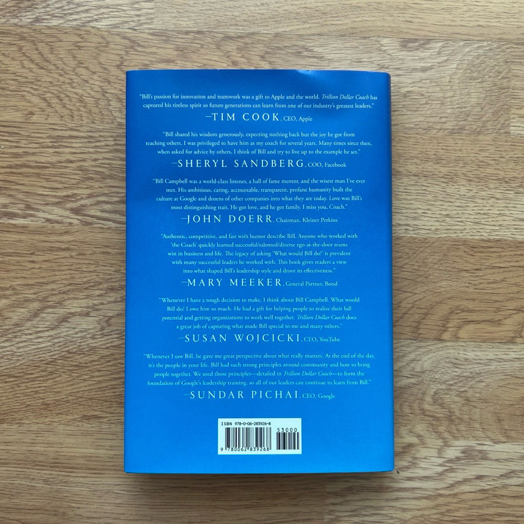 Hardcover Eric Schmidt - Trillion Dollar Coach หนังสือ ปกแข็ง