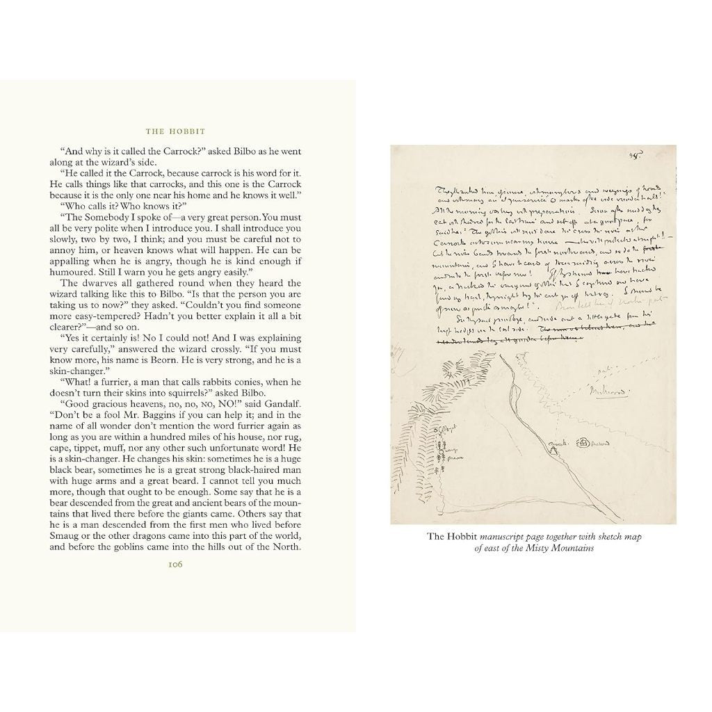 Hardcover The Hobbit Illustrated by J. R. R. Tolkien หนังสือ ปกแข็ง