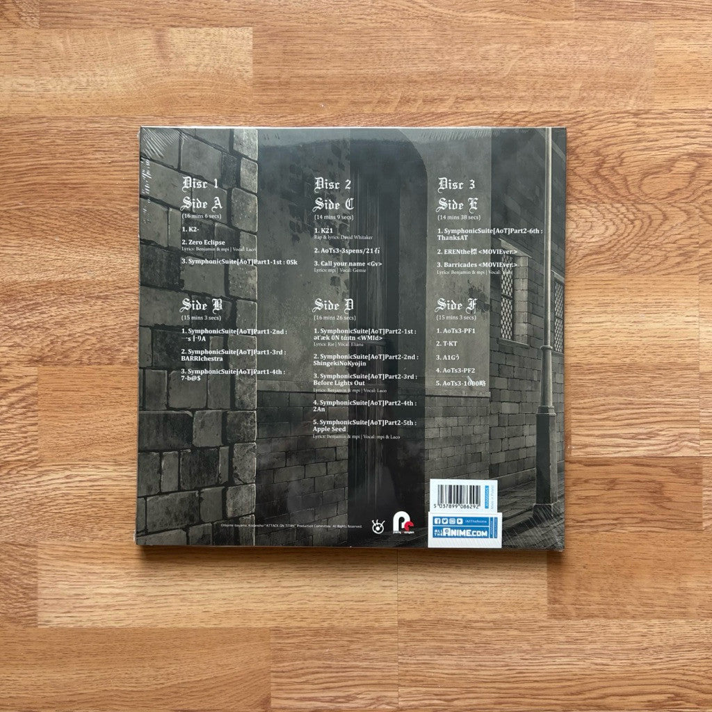 พร้อมส่ง🔥แผ่นเสียง Vinyl LP Attack on Titan Season 3 Original Soundtrack - Hiroyuki Sawano แผ่นไวนิล [ใหม่และซีล SS]
