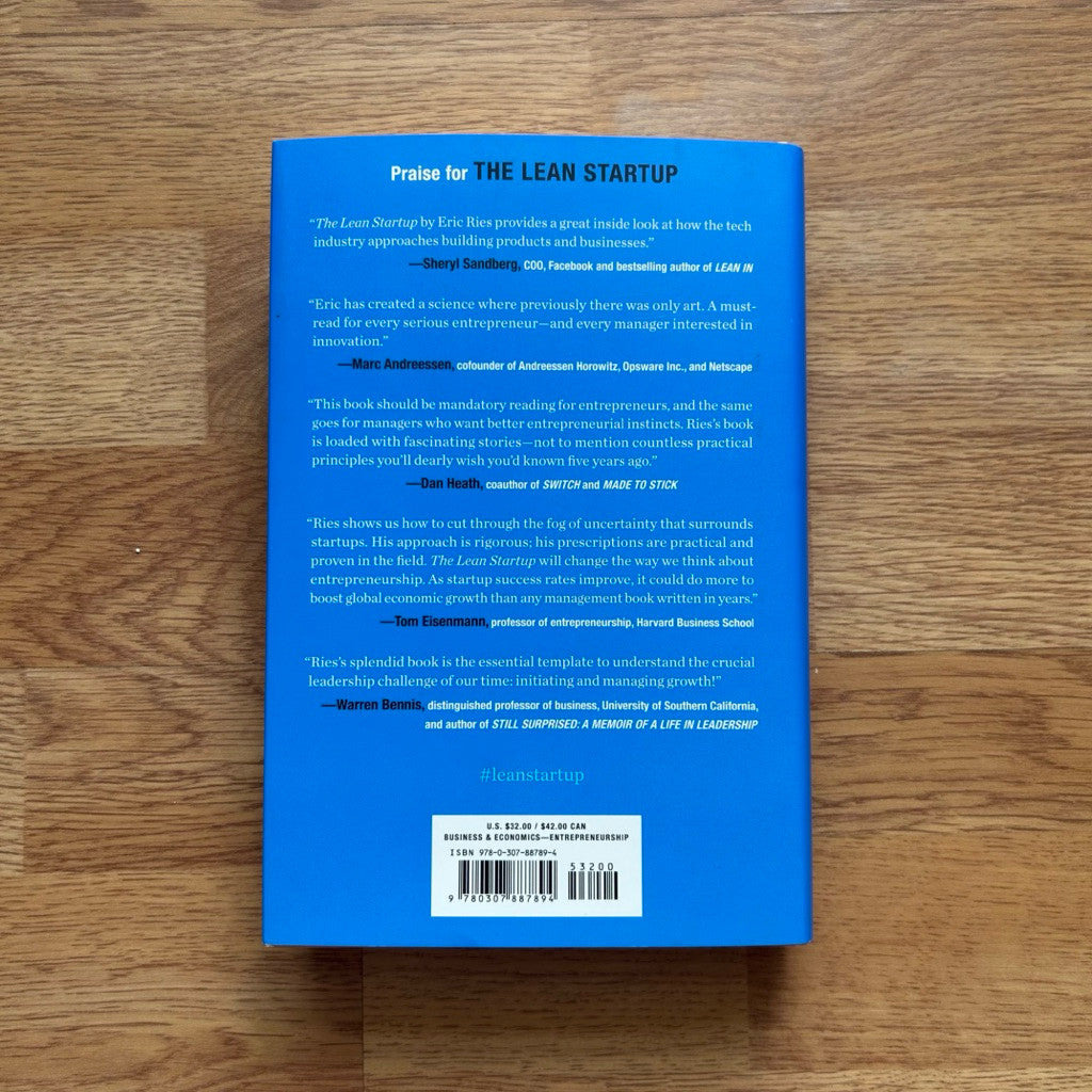 Hardcover The Lean Startup by Eric Ries หนังสือ ปกแข็ง