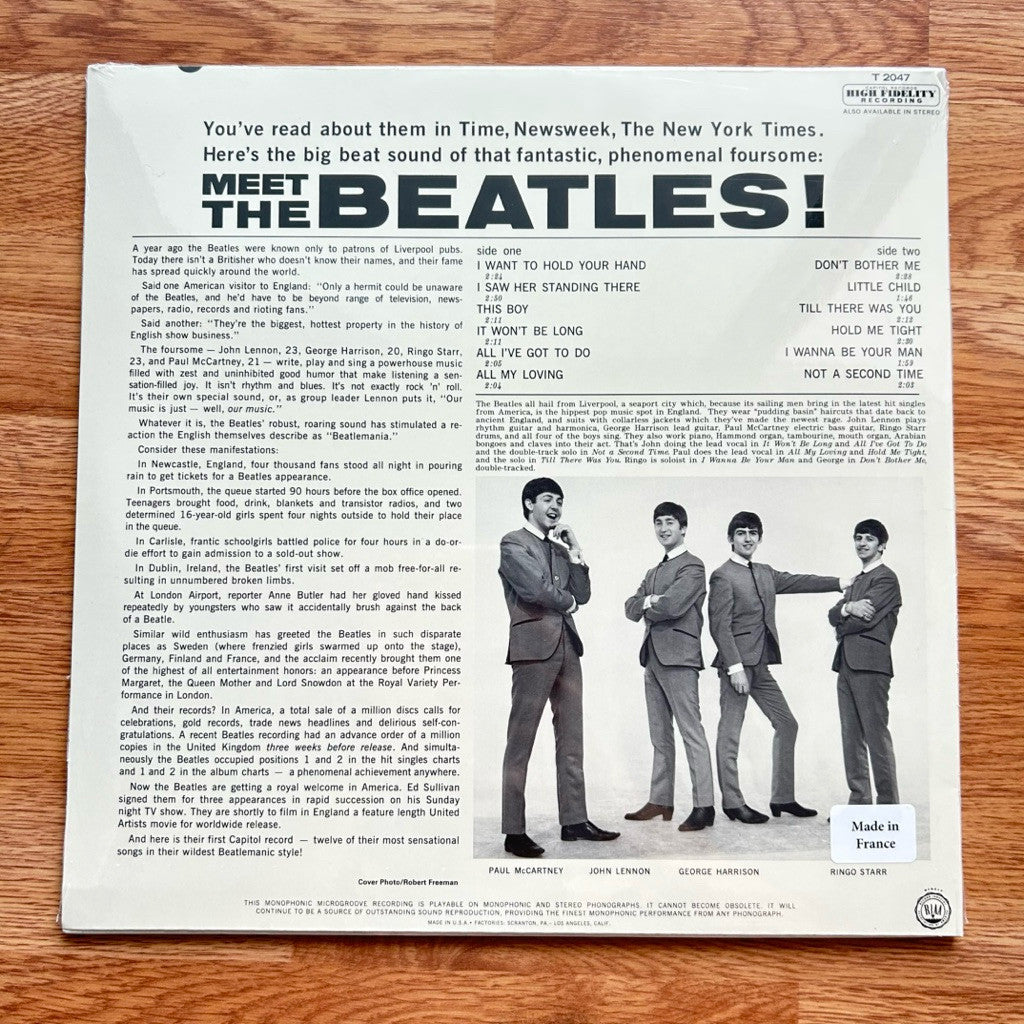 พร้อมส่ง🔥 แผ่นเสียง Vinyl LP The Beatles - Meet the Beatles! แผ่นไวนิล [ใหม่และซีล SS]