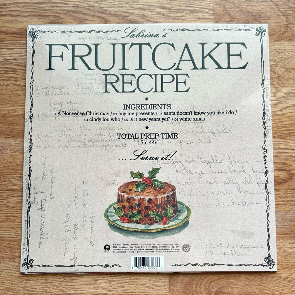 พร้อมส่ง🔥 แผ่นเสียง Vinyl LP Sabrina Carpenter - Sabrina's Fruitcake Recipe แผ่นไวนิล [ใหม่และซีล SS]