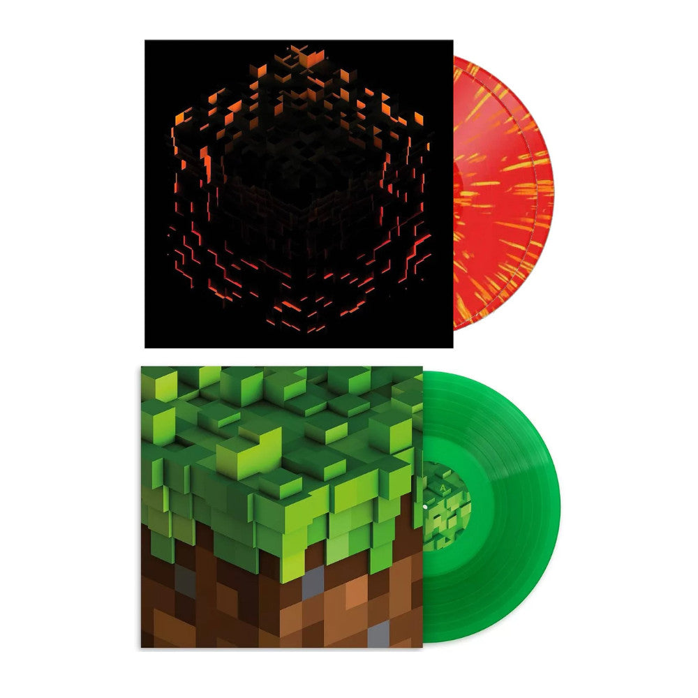 พร้อมส่ง🔥แผ่นเสียง Vinyl LP Minecraft - Volume Alpha Transparent Green Minecraft / Volume Beta Splatter Vinyl