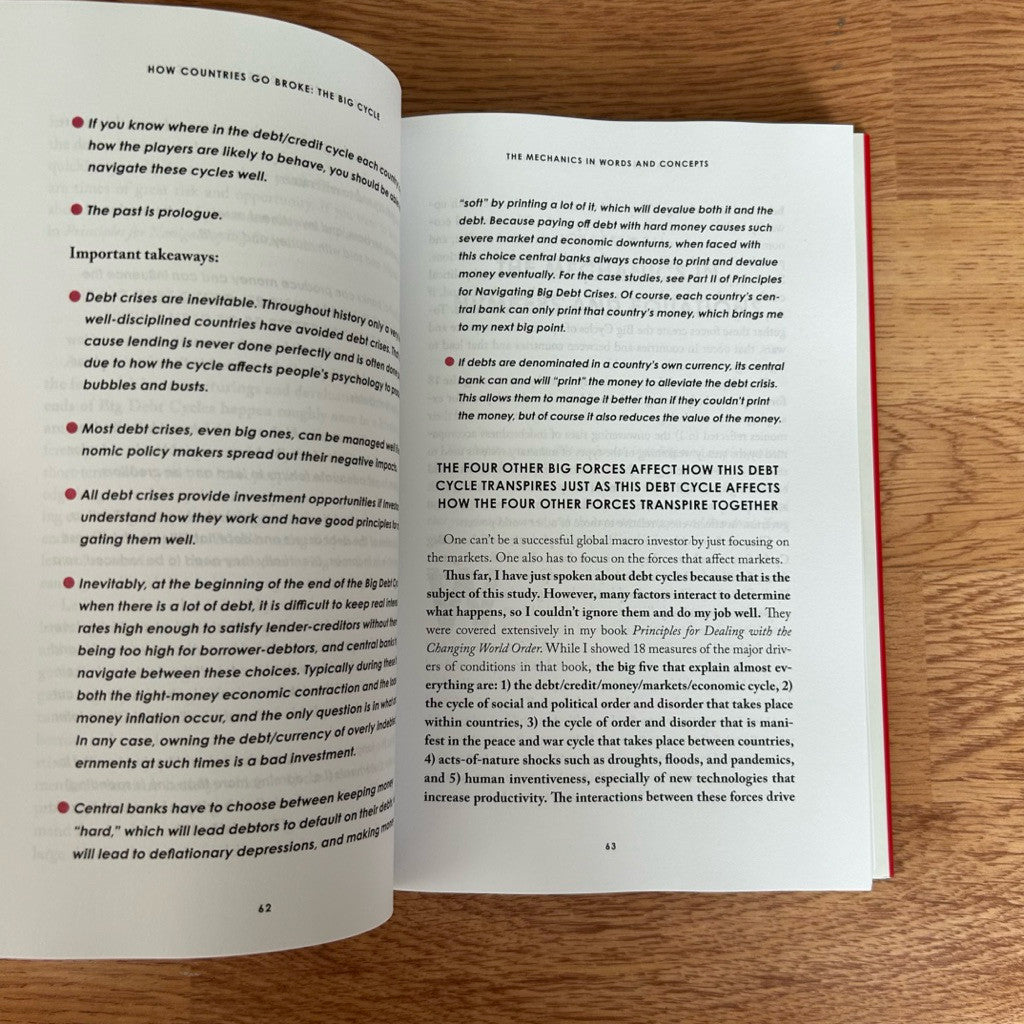 Hardcover How Countries Go Broke: The Big Cycle by Ray Dalio หนังสือ ปกแข็ง