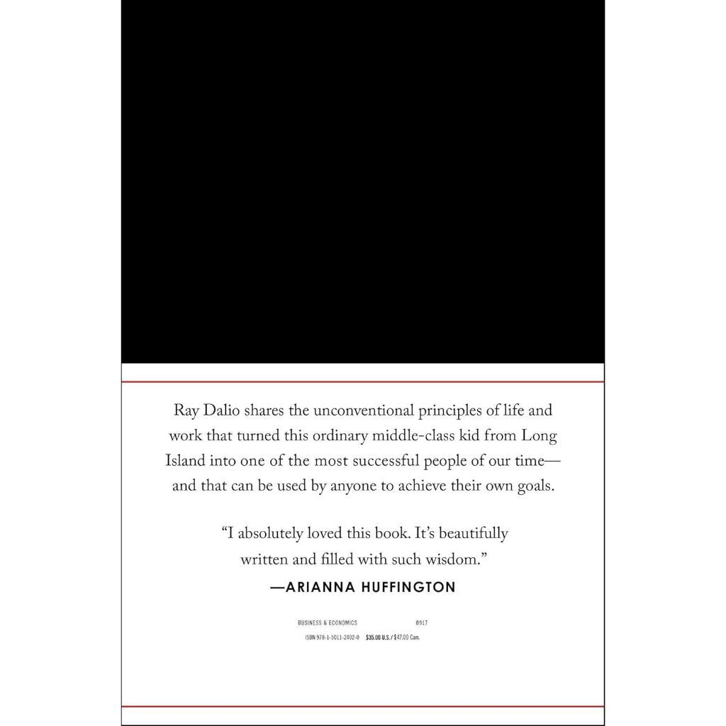 Hardcover Ray Dalio - Principles : Life and Work หนังสือ ปกแข็ง