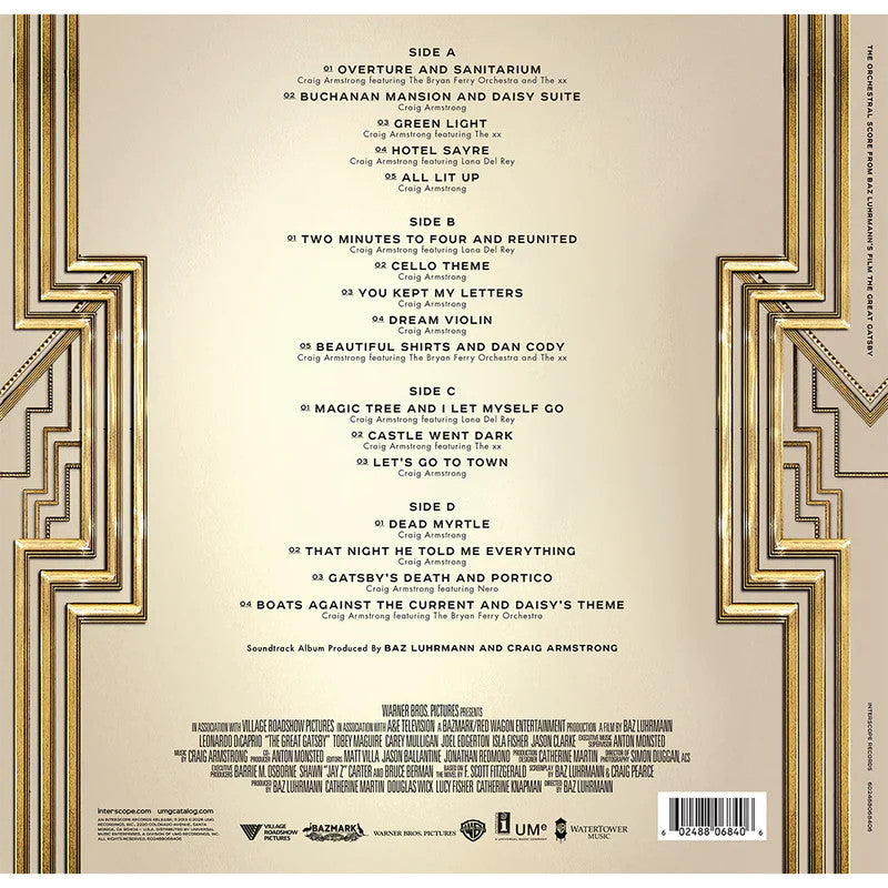 พร้อมส่ง🔥 แผ่นเสียง vinyl Craig Armstrong - The Great Gatsby ไวนิล LP  [ใหม่และซีล SS]