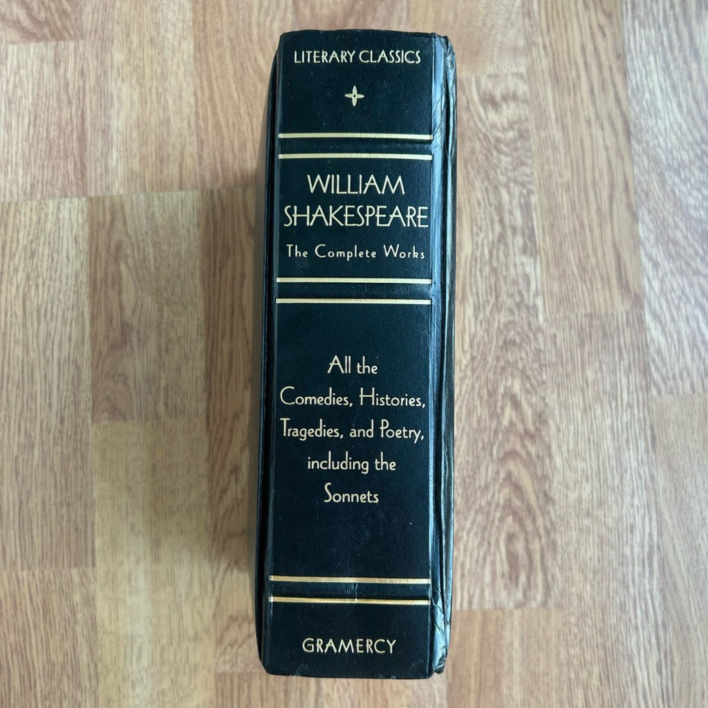 Gilded-Edge Hardcover The Complete Works of William Shakespeare หนังสือรวมผลงานเช็คสเปียร์ ปกแข็ง ขอบทอง