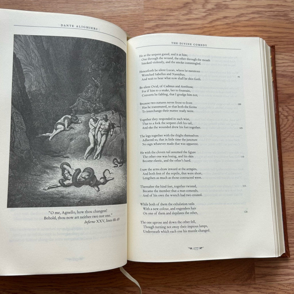 Hardcover The Divine Comedy by Dante Alighieri หนังสือ ภาษาอังกฤษ ปกแข็ง