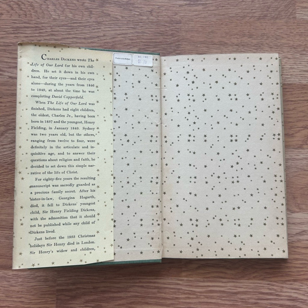[1st Edition 1934] Hardcover The Life of Our Lord by Charles Dickens หนังสือ ภาษาอังกฤษ ปกแข็ง