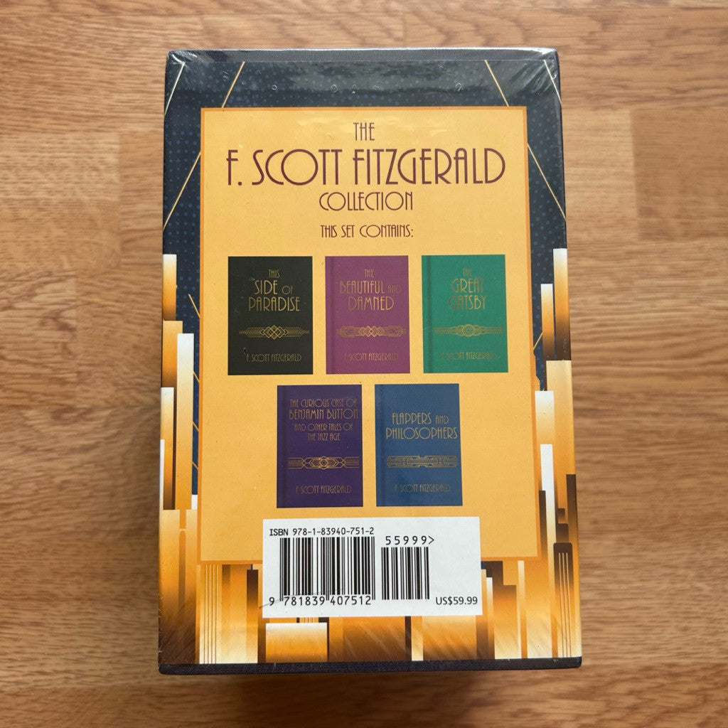 5 Hardcover Books Box Set of F. Scott Fitzgerald - The Great Gatsby, The Side of Paradise etc ชุดหนังสือ ปกแข็ง 5 เล่ม