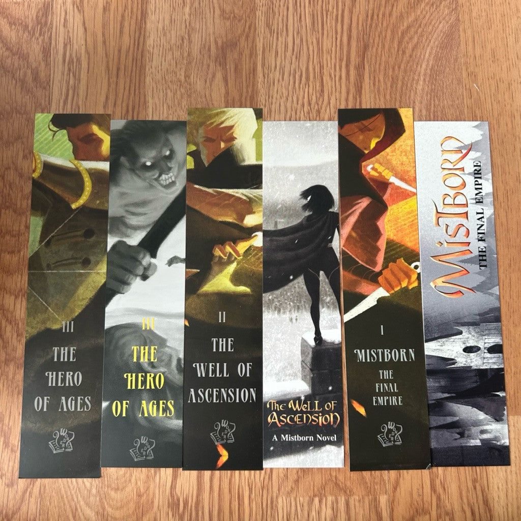 Box Set Mistborn ชุดเซ็ตหนังสือ มิสต์บอร์น พร้อมปกแจ็กเก็ตและที่คั่น โดย Brandon Sanderson